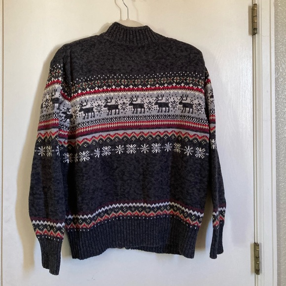 🌸Tiara International Fair Isle Ramie Blend Long Sleeve Cottage-Core Cardigan - Picture 6 of 6